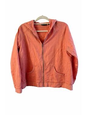 Relativity Orange Zip-Up Hoodie Jacket